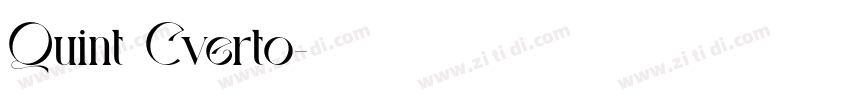 Quint Cverto字体转换